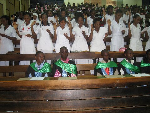 Nurses taking their vow