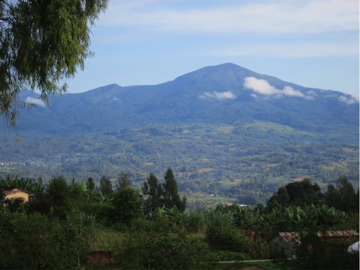 Photo: Mount Rungwe, taken from hotel room in Tukuyu. The area below the mountain is covered with many small farms